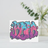 Aloha Graffiti Postcard Postkarte (Stehend Vorderseite)
