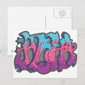 Aloha Graffiti Postcard Postkarte (Vorne/Hinten)