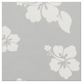 Aloha Gray Classic Hawaiian Seamless Pattern Stoff (Nahaufnahme)