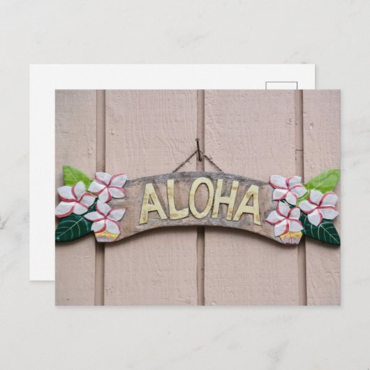 Aloha Greeting Postkarte (Vorne/Hinten)