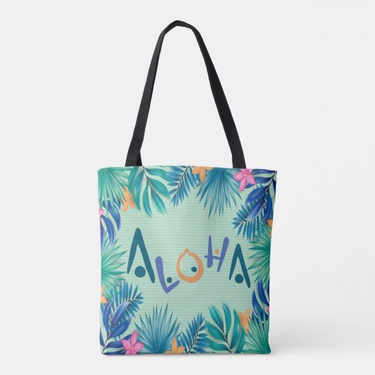 Aloha Greeting Tote Bag Tasche (Rückseite)