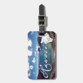 Aloha Hanauma Bay Hawaii Inseln Gepäckanhänger (Vorderseite vertikal)