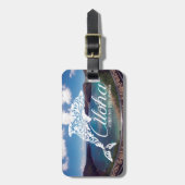 Aloha Hanauma Bucht-Hawaii-Delphin Gepäckanhänger (Vorderseite vertikal)