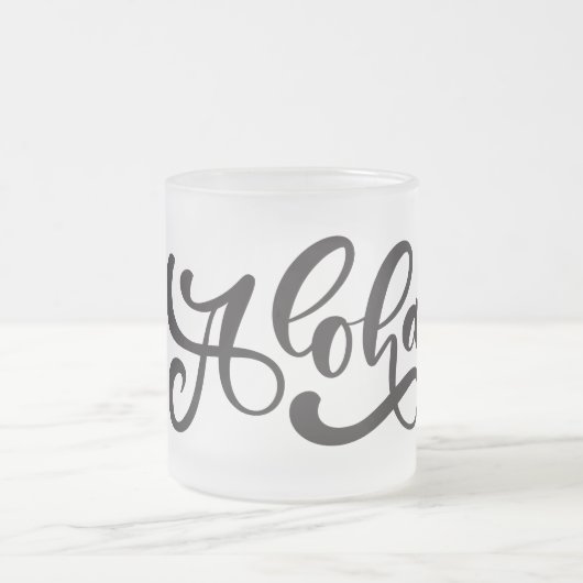 Aloha handgeschriebene Tasse (Mittel)