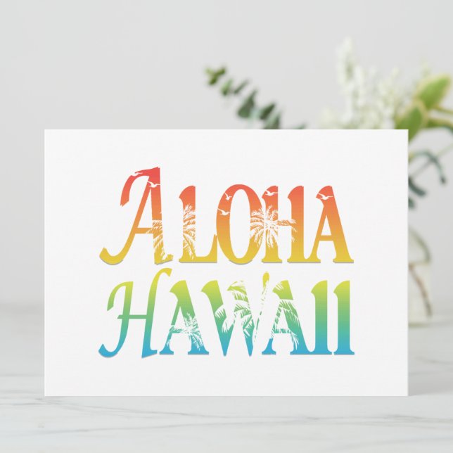 Aloha Hawaii (Stehend Vorderseite)