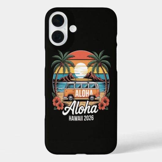 Aloha Hawaii 2026 Case-Mate iPhone Hülle (Rückseite)
