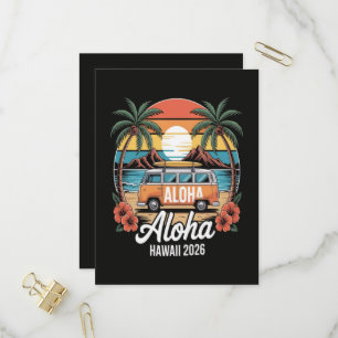 Aloha Hawaii 2026 Einladungspostkarte