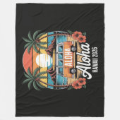 Aloha Hawaii 2026 Fleecedecke (Vorderseite)