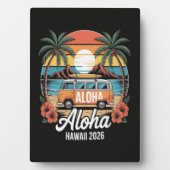 Aloha Hawaii 2026 Fotoplatte (Vorderseite)