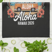 Aloha Hawaii 2026 Geschirrtuch (Gefaltet)