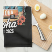 Aloha Hawaii 2026 Geschirrtuch (Viertel Falte)