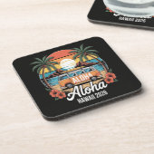 Aloha Hawaii 2026 Getränkeuntersetzer (Linke Seite)