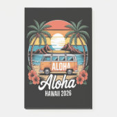 Aloha Hawaii 2026 Post-it Klebezettel (Vorderseite)