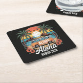 Aloha Hawaii 2026 Rechteckiger Pappuntersetzer (angewinkelt)