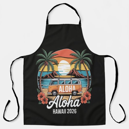 Aloha Hawaii 2026 Schürze (Vorderseite)