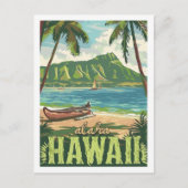 Aloha Hawaii America Vintag Berühmter Reiseort Postkarte (Vorderseite)
