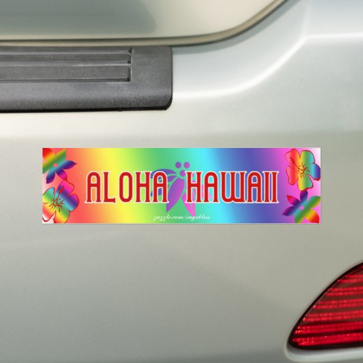 Aloha Hawaii Autoaufkleber (Auf Auto)