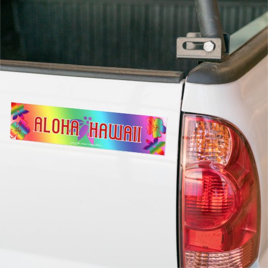 Aloha Hawaii Autoaufkleber (Auf Lkw)