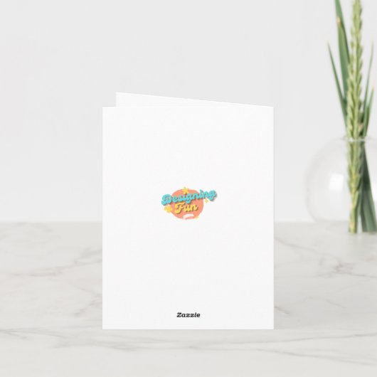 Aloha Hawaii Beach Oceanfront Faltkarte Karte (Rückseite)