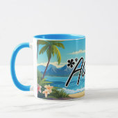 Aloha Hawaii Beach Souvenir Tasse (Links)