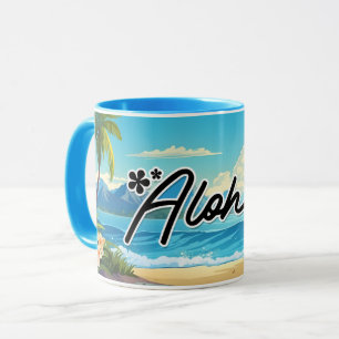 Aloha Hawaii Beach Souvenir Tasse