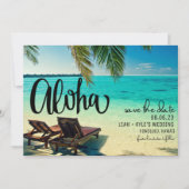 Aloha Hawaii Beach Wedding Save the Date (Vorderseite)