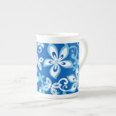ALOHA HAWAII (BLUE x 2) KNOCHENCHINA TASSE (Vorderseite Rechts)