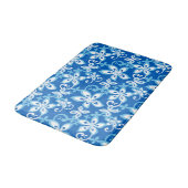 ALOHA HAWAII (BLUES) Bath Mat Badematte (Schrägansicht)
