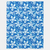 ALOHA HAWAII (BLUES) Fleece Blanket (Vorderseite)