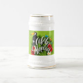 Aloha Hawaii-Blume Foliage Butterfells Gelb Bierglas (Mittel)