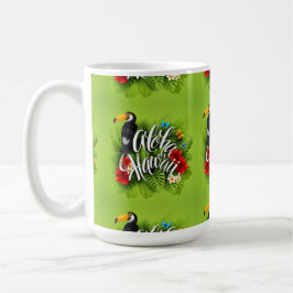 Aloha Hawaii-Blume Foliage Butterfells Gelb Kaffeetasse