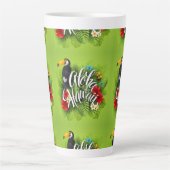Aloha Hawaii-Blume Foliage Butterfells Gelb Milchtasse (Vorderseite)