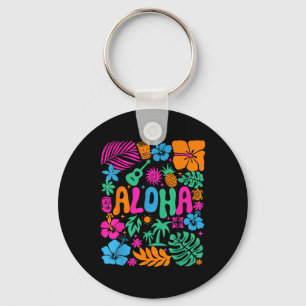 Aloha Hawaii Boho Retro Shaka Hibiskus Urlaub Tr Schlüsselanhänger