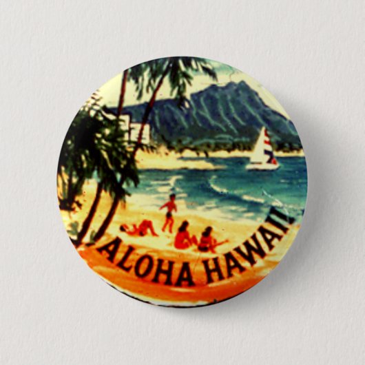 Aloha Hawaii Button (Vorderseite)