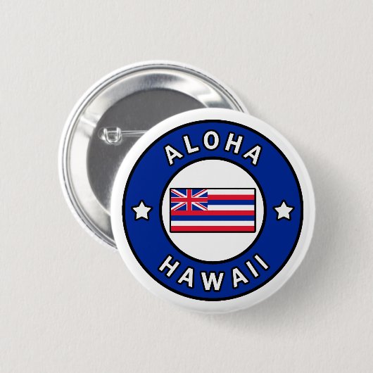 Aloha Hawaii Button (Vorne & Hinten)