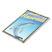 Aloha! Hawaii! Dolphin-Reiseplakat Notizblock (angewinkelt)