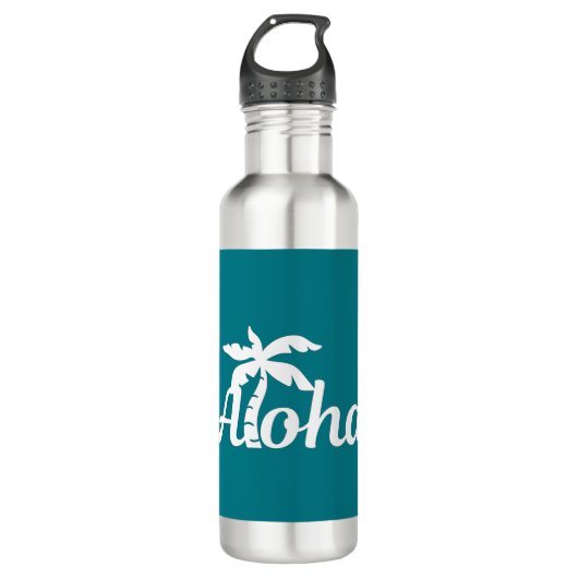 Aloha Hawaii Edelstahlflasche (Vorderseite)