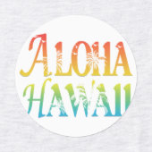 Aloha Hawaii Etiketten (Design 1)