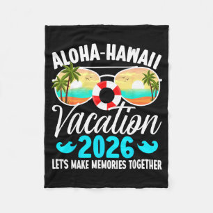 Aloha Hawaii Familienreise Machen Fleecedecke