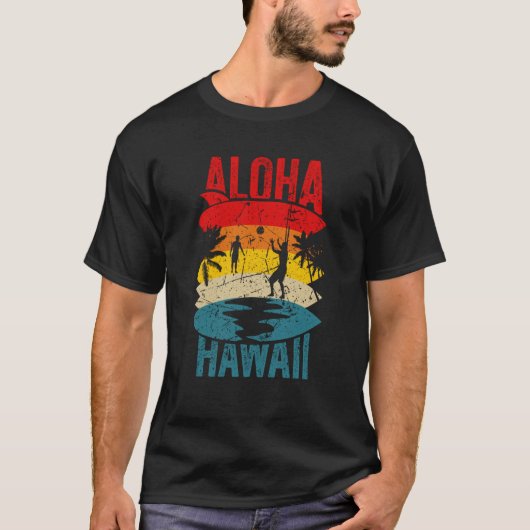 Aloha Hawaii Family Trip 2023 Surfing Tourism Meme T-Shirt (Vorderseite)
