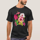 Aloha Hawaii Flower Summer Family Vacation hibiscu T-Shirt (Vorderseite)