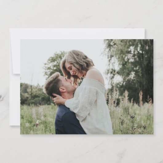 Aloha Hawaii Foto Beach Wedding Save the Date (Rückseite)