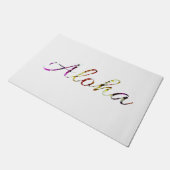 Aloha Hawaii Fußmatte (Schrägansicht)