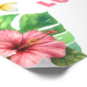 Aloha Hawaii Geburtstagswillkommen Poster (Ecke)