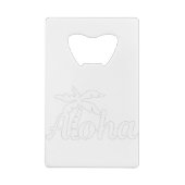 Aloha Hawaii Geldbeutel Flaschenöffner (Rückseite)