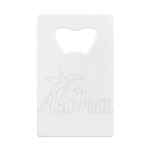 Aloha Hawaii Geldbeutel Flaschenöffner (Rückseite)