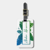 Aloha Hawaii Green T - Shirt Schlüsselanhänger Gepäckanhänger (Vorderseite vertikal)