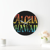 Aloha Hawaii Große Wanduhr (Zuhause)