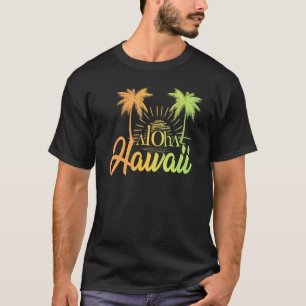 Aloha Hawaii Hawaiian Coconut Treaches Sommer T-Shirt