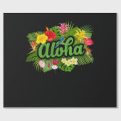 Aloha Hawaii Hawaiian Island Geschenkpapier (Flach)
